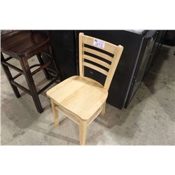 NATURAL MAPLE WOODEN RESTAURANT CHAIR