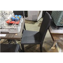 BLACK RATTAN RESTAURANT CHAIR