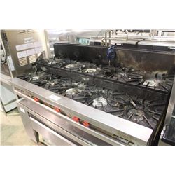 10 BURNER STAINLESS STEEL COOK TOP