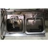 Image 1 : 2 STAINLESS STEEL WASH SINKS & SHELVING