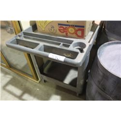 GREY MOBILE RESTAURANT CART