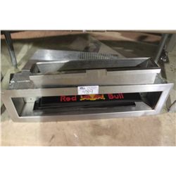 LOT OF STAINLESS STEEL BAR HOLDING CONTAINERS