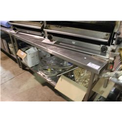 STAINLESS STEEL PREP TABLE WITH CAN OPENER