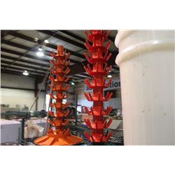 ASSORTED DRYING RACKS, BUCKETS & TOOLS