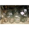 Image 1 : LOT OF GLASS WINE FERMENTING BOTTES