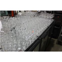 LARGE LOT OF GLASSWARE