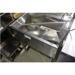 STAINLESS STEEL ICE BASIN WITH SHELF