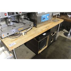 BUTCHER BLOCK BAKERS TABLES