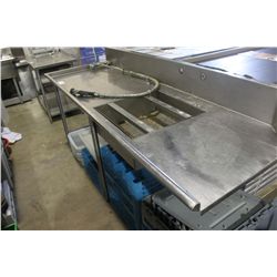 STAINLESS STEEL DISH WASH STATION SINK & SPRAY