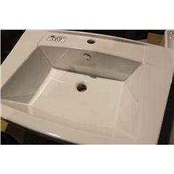 NEW WHITE ANGULAR BATHROOM SINK MODLE B-2360