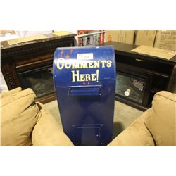 COMMENTS STATION MAIL BOX