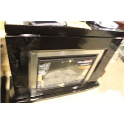 28MM TRIBECA WOOD BLACK FIREPLACE & MANTEL