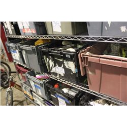 SHELF OF PAINTING MATERIAL & TOOLS