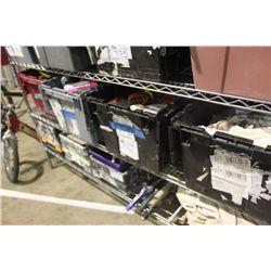 SHELF OF PAINTING MATERIAL & TOOLS