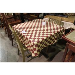 33'X33' WOODEN RESTAURANT TABLE