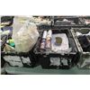 Image 1 : 3 BINS OF MISCELLANEOUS PAINTING GOODS & TOOLS