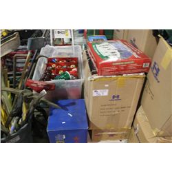 LOT OF CHRISTMAS DECORATIONS