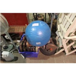 LOT OF EXERCISE EQUIPMENT