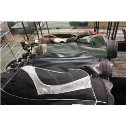 4 GOLF CLUB BAGS & CLUBS