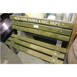 NEW YORK PARKS & REC BENCH