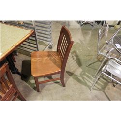 MAHOGANY WOODEN RESTAURANT CHAIR
