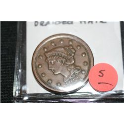 1833 US Large Cent, Braided Hair