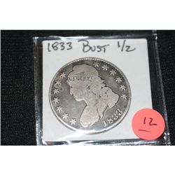 1833 Bust Liberty Half Dollar