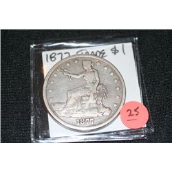 1877 US Trade Dollar .900 fine