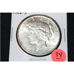 1922-S Silver Peace Dollar