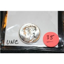 1941 Silver Mercury Dime UNC