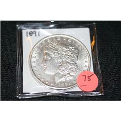 1891 Silver Morgan Dollar