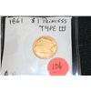 Image 1 : 1861 Gold $1 Princess TypeIII coin AU