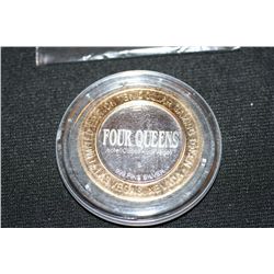 Four Queens Casino Limited Edition $10 Gaming Token .999 fine Silver