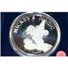 Image 2 : 1987 Mickey's Magic First Edition Silver 3 Troy Oz Good Luck Token