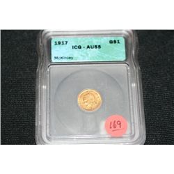 1917 Gold $1 McKinley ICG Graded AU55