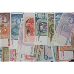 Lot of 20, Foreign Bank Notes various dates & conditions