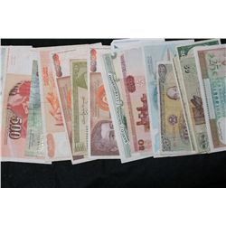 Lot of 20, Foreign Bank Notes various dates & conditions