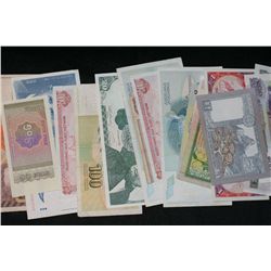 Lot of 20, Foreign Bank Notes various dates & conditions