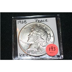 1928 Silver Peace Dollar, KeyDate