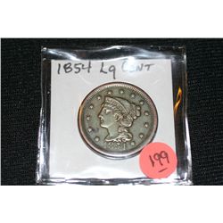 1854 Large Cent