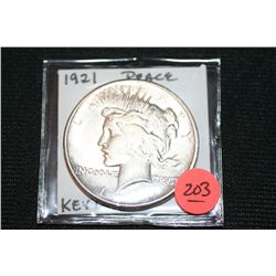 1921 Silver Peace Dollar, KeyDate