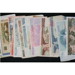 Lot of 20, Foreign Bank Notes various dates & conditions