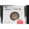 Image 1 : 1863 Civil War Token Army/Navy