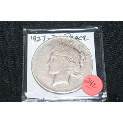 1927-D Silver Peace Dollar