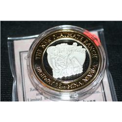 The New Playmate Ranch $10 Silver State Brothel Token .999 Silver & 24k Gold