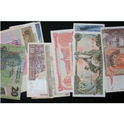 Lot of 20, Foreign Bank Notes various dates & conditions