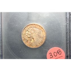 1927 $2 1/2 Gold-AU58