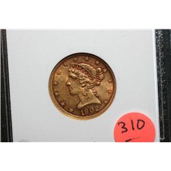 1902-S $5 Gold Liberty