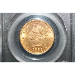 1882 $10 Gold PCGS-MS62