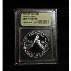 1988-s Olympic Commemorative Proof Silver Dollar Graded PR70 DCAM